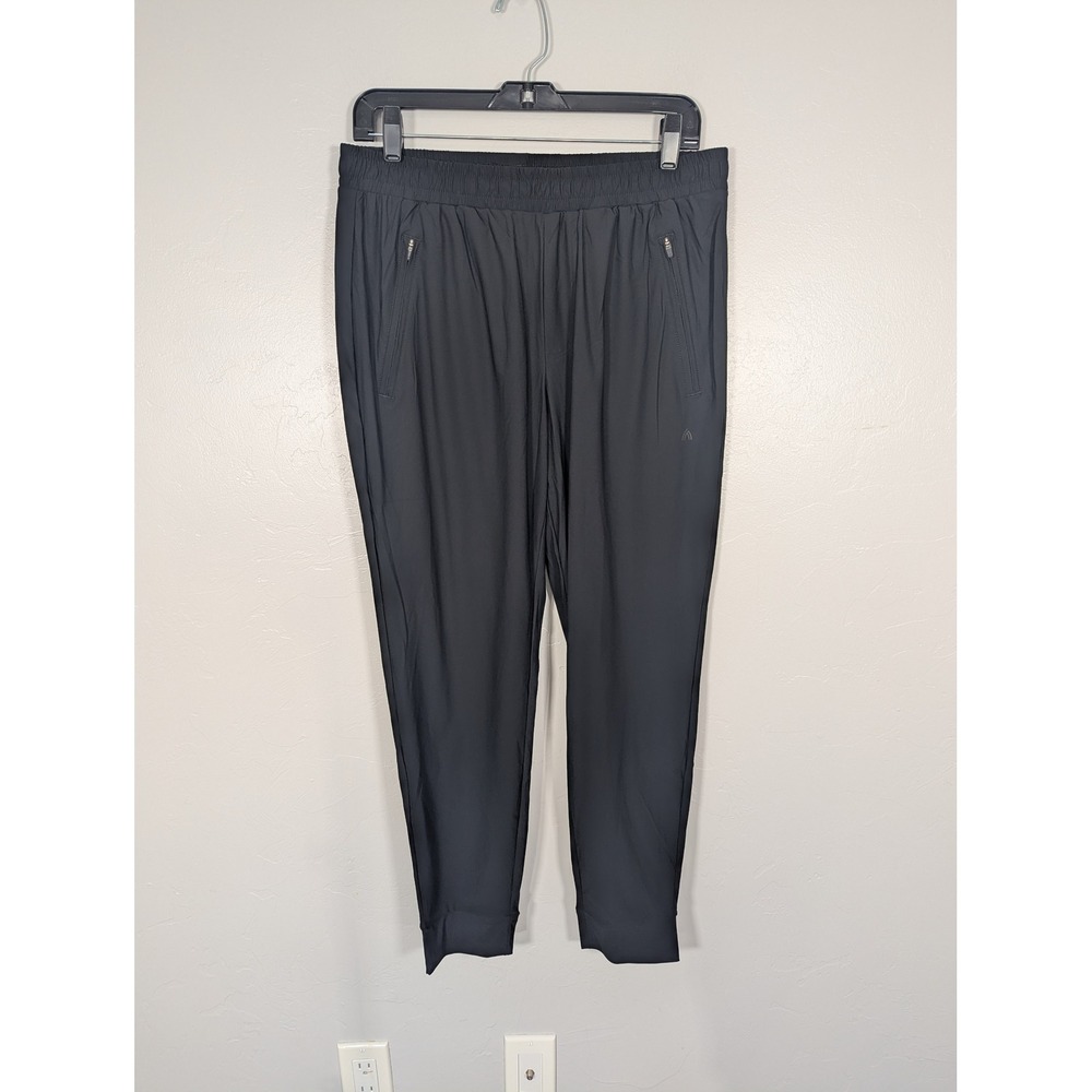Ash & Erie Mens performance Joggers Black Stretch Tapered Pants L 27-29 L